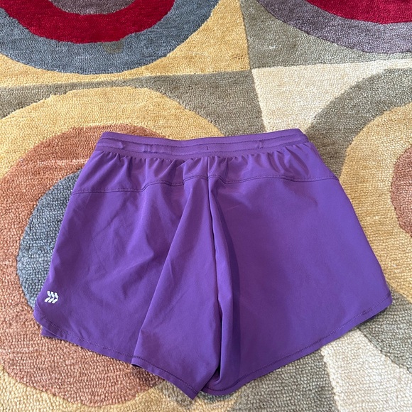All in Motion Purple Athletic Shorts Built in Bike Shorts Kids Girls Size XL - Picture 3 of 4